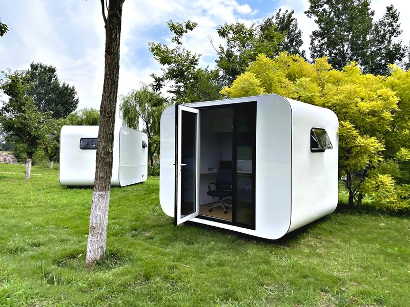 40ft luxury modular prefab apple cabin house with hot-dip galvanized steel